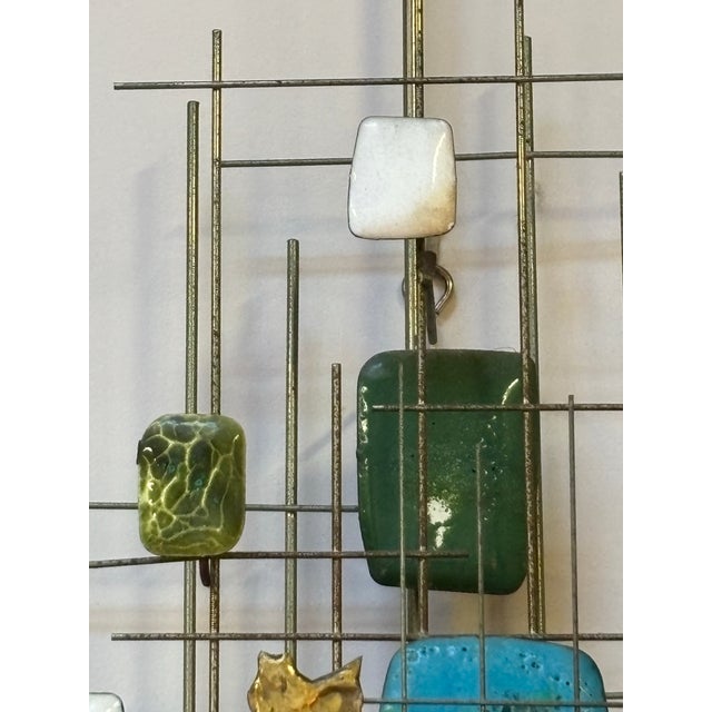 1960s 1960s Metal and Enamel Wall Sculpture by Cranbrook Products For Sale - Image 5 of 7