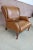 Stickley Leather Wingback Chair & Ottoman For Sale - Image 9 of 13