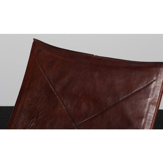 PK22 Lounge Chair in Leather attributed to Poul Kjærholm for E. Kold Christensen, 1970s For Sale - Image 3 of 11