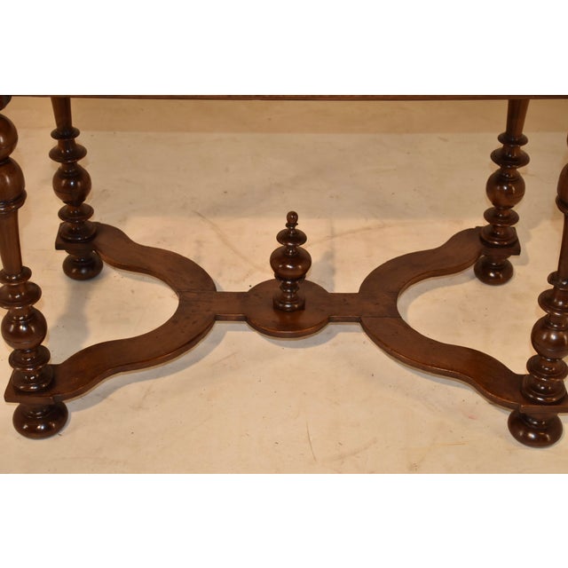 Brown 18th Century French Walnut Writing Table For Sale - Image 8 of 9