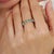 Emerald Certified 2.3 Ct Natural Emerald Milgrain Eternity Wedding / Anniversary Band Ring - Size 8.5 For Sale - Image 8 of 14