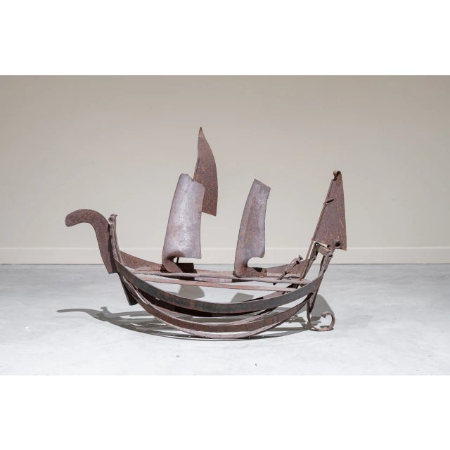 Large Galleon in Iron, 20th Century For Sale - Image 9 of 9
