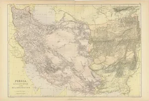 Detailed Map of Afghanistan and Beloochistan, 1882