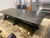 This handcrafted large wooden farmhouse kitchen conference room table is a stylish and versatile piece of furniture for...
