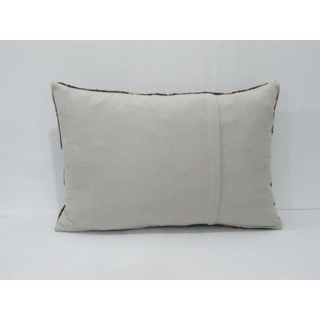 Traditional Striped Decorative Kilim Pillow For Sale - Image 3 of 4