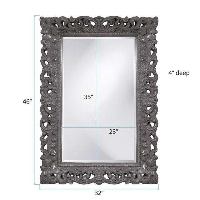 2020s Barcelona Mirror - Glossy Charcoal For Sale - Image 5 of 8