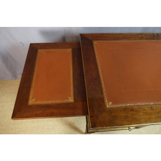 Brown Louis XVI Style Desk, 1890s For Sale - Image 8 of 10