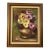 Vintage Pink and Yellow Floral Still Life Painting by M. DeHart – Mid-Century Oil on Canvas For Sale