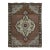 1970s Vintage Handmade Wool Cotton Brown Area Rug For Sale
