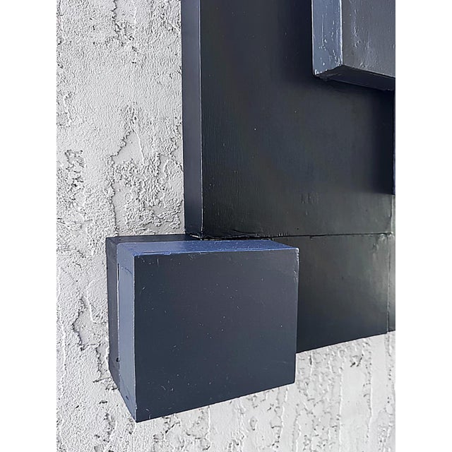 Late 20th Century Vintage Brutalist Wood Wall Sculpture Assemblage #Iii For Sale - Image 5 of 10