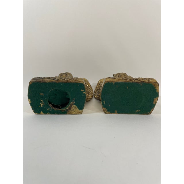 Mid 20th Century Brass Federal Style Eagle Bookends - A Pair For Sale - Image 14 of 18