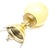 Table lamp made in Germany in the 50s. Lamp construction made of metal, and spherical lampshade of glass. It is preserved...