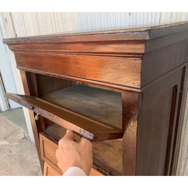 Mid 20th Century French Art Deco Filling Cabinet with Five Folding Fronts For Sale - Image 11 of 18