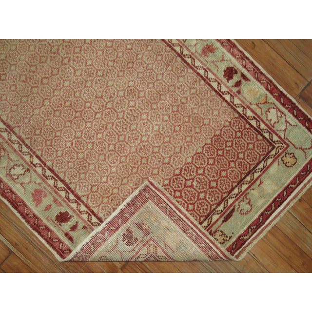 Asian Antique Zabihi Collection Pink Vintage Turkish Anatolian Runner - 2'9" x 9'4" For Sale - Image 3 of 7