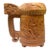 Large Vintage Norwegian Hand-Carved Wooden Viking Dragon Tankard With Lid For Sale