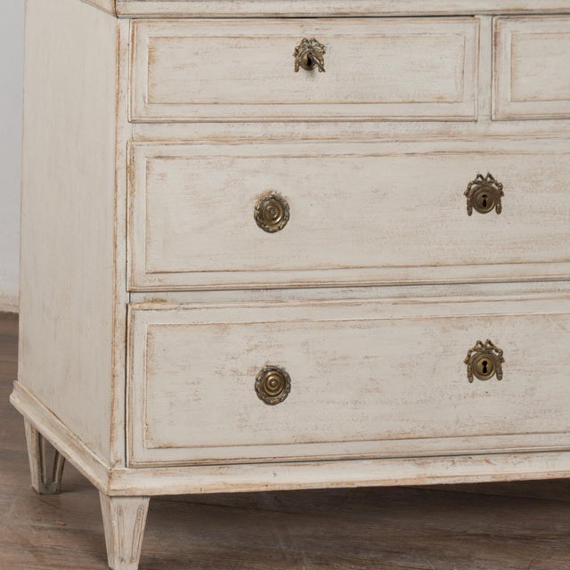 Early 19th Century Swedish Gustavian White Painted Cabinet For Sale - Image 12 of 18