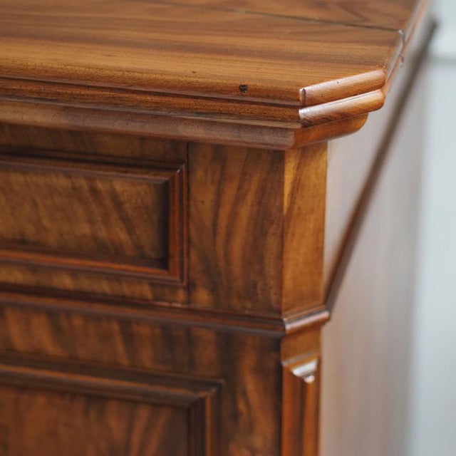 Brown Louis Philippe Chest of Drawers in Walnut Burl, 1860 For Sale - Image 8 of 18