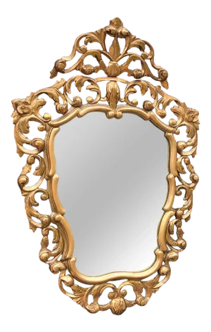 Italian Baroque Giltwood Mirror