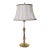 Vintage Glenn Nelson Brass Candlestick Table Lamp, Hollywood Regency Style, 28” Tall For Sale