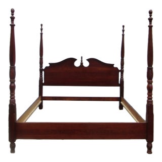 1980s Pennsylvania House Pa House Cherry King Size Poster Bed Designer For Sale