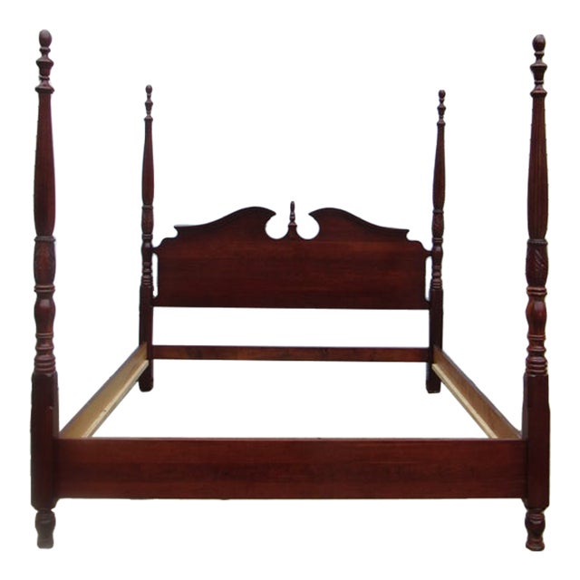 1980s Pennsylvania House Pa House Cherry King Size Poster Bed Designer For Sale