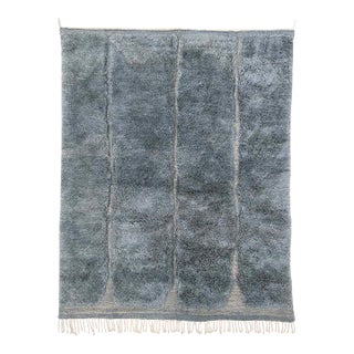 Premium Hand-Knotted Moroccan Wool Rug | 7'10" X 6'1" | One of a Kind For Sale