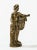 Antique Grand Tour classical cast bronze Roman figural sculpture with laurel crown. Beautiful old patina throughout...