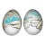 1950s Etched Japanese Marble Eggs- a Pair For Sale