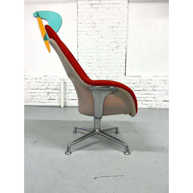 Red Sw1 Swivel Lounge Chair by Coalesse For Sale - Image 8 of 12