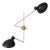 Black VV Cinquanta Twin Wall Lamp by Vittoriano Viganò for Astep For Sale