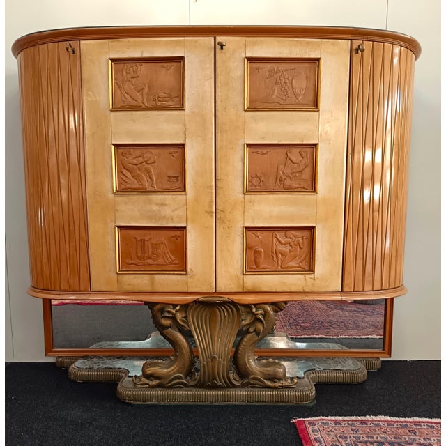 Vintage Bar Cabinet by Osvaldo Borsani, 1930 For Sale - Image 3 of 11
