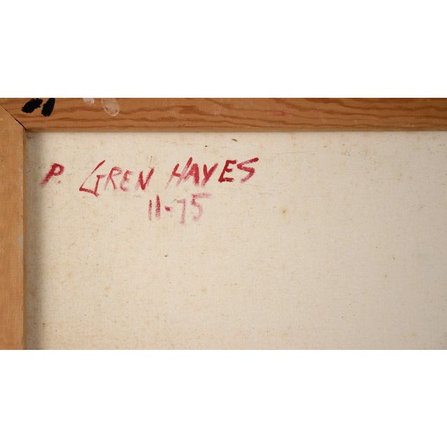 Textile Cowgirl in the Studio - Figurative Study in Oil on Canvas by Patricia Gren Hayes For Sale - Image 7 of 8