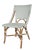 Rattan Bistro Chairs in White - Set of 2 For Sale - Image 4 of 4