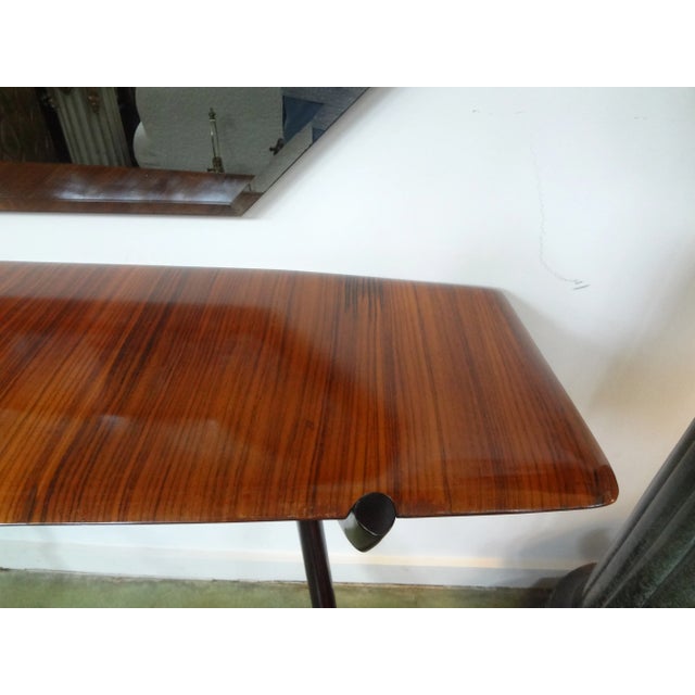 Wood Italian Mid-Century Modern Console Table by Ico Parisi For Sale - Image 7 of 12