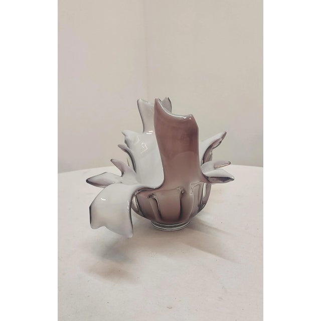 Murano Glass Centerpiece, Italy, 1980s, in Very Good conditions. Designed 1970 to 1979