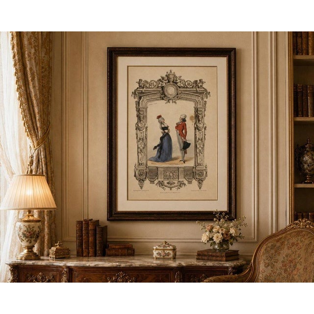 Achille Devéria, French Court Costume, 1847, Lithograph For Sale - Image 3 of 9