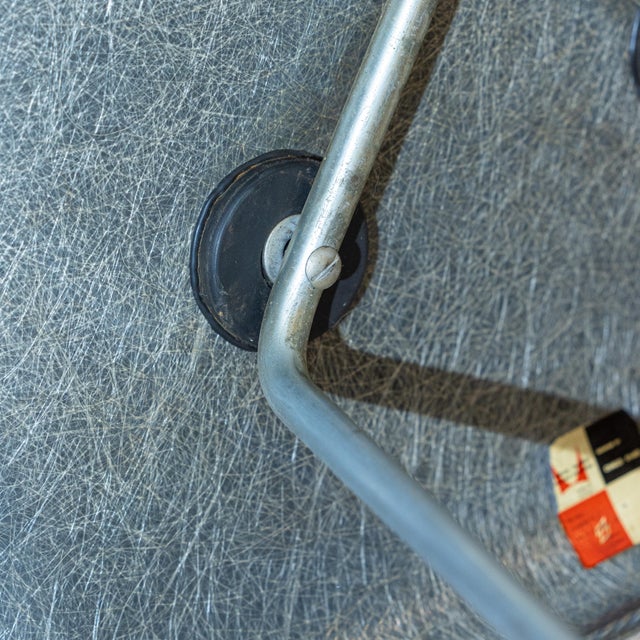 Metal First Edition 1950s Herman Miller Eames Dax Fiberglass Armchair With Iconic Rope Edge in Greige For Sale - Image 7 of 14