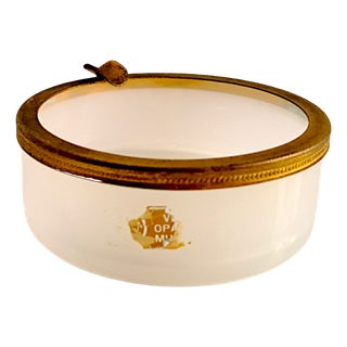 Vintage Murano Opaline Glass Ashtray, 1960s For Sale