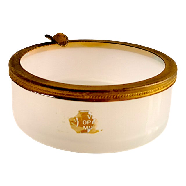 Vintage Murano Opaline Glass Ashtray, 1960s For Sale