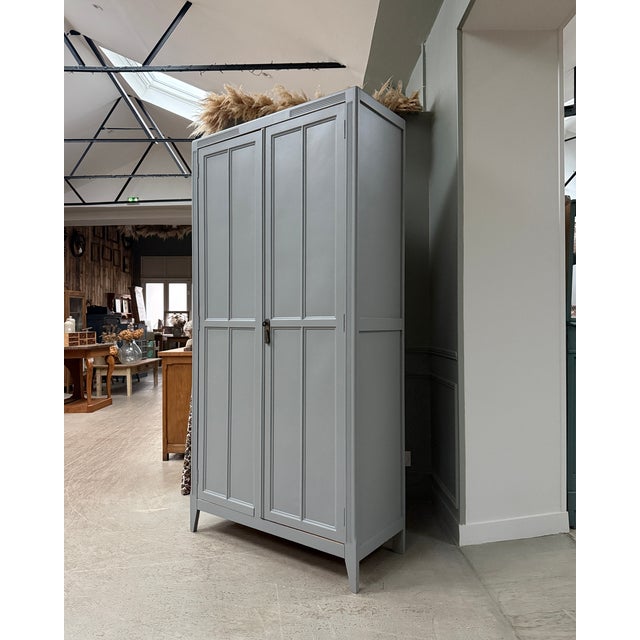 Grey Parisian Wardrobe, 1930s For Sale - Image 3 of 14