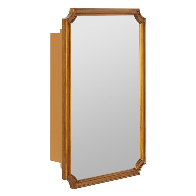 The Sunny Medicine Cabinet features an arched antique gold resin frame with a warm, sculpted presence that elevates any...