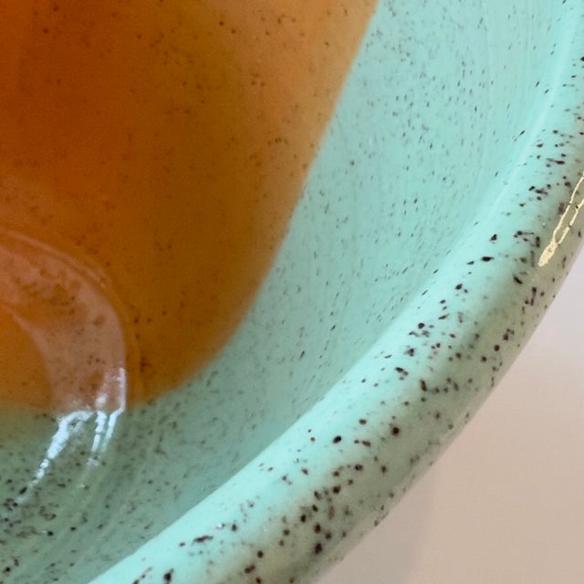 Handmade Pottery Large Speckled Stoneware Serving Bowl, Signed Mark Boka For Sale - Image 12 of 16