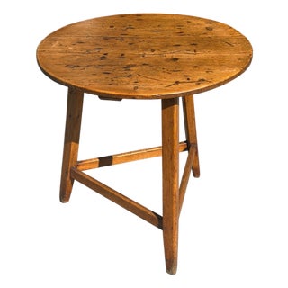 Antique 18c Rubric English Country Cricket Table For Sale