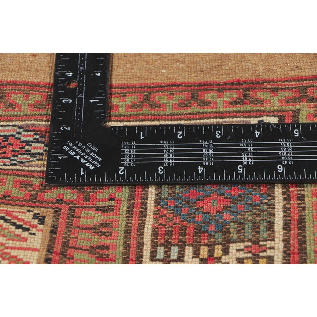 Antique Persian Malayer Camel Hair Rug, 03'08 X 13'06 For Sale In Dallas - Image 6 of 10