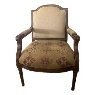 1990s Attributed to Nancy Corzine Josephine "Lounge" Chair With Id Collection Fabric For Sale