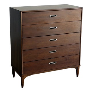 Vintage Walnut Highboy Dresser For Sale