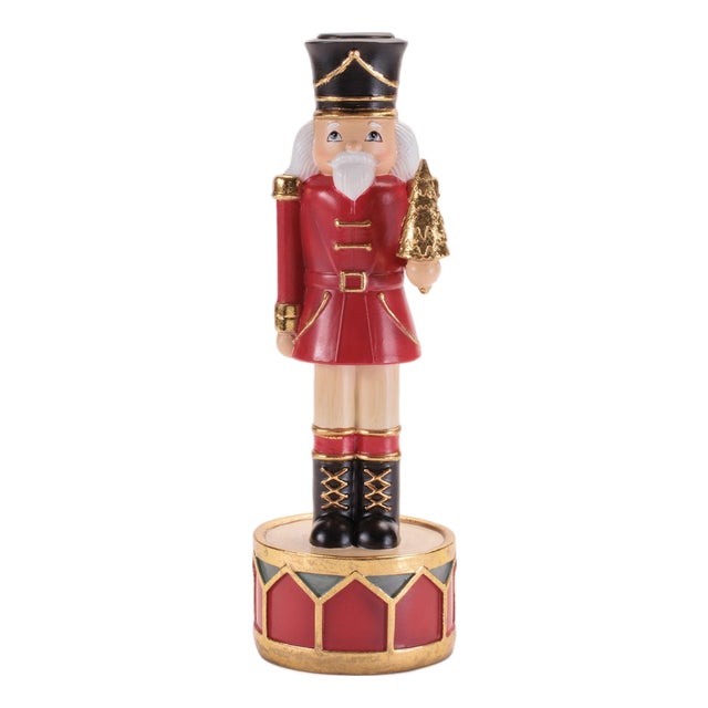 Nutcracker Soldier Candle Holder (Set of 2) For Sale