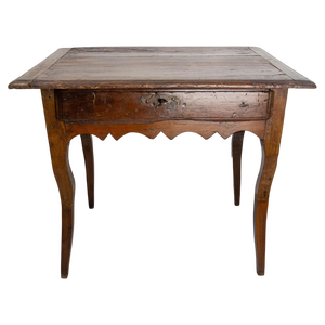French Louis XV Poplar and Oak Writing Table