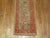 Rustic Sage Green Narrow Antique Oushak Runner - 1'9" x 8'4" For Sale - Image 3 of 5