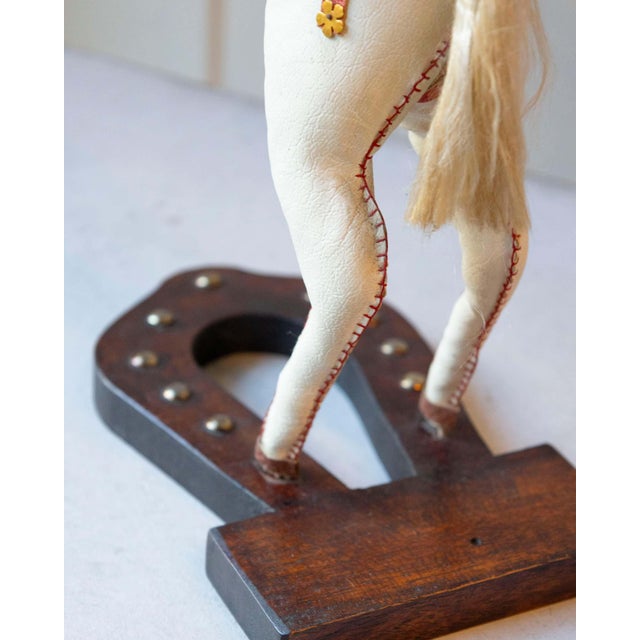French Decorative Horse in Moleskin with Saddle and Harness, 20th Century For Sale - Image 4 of 16